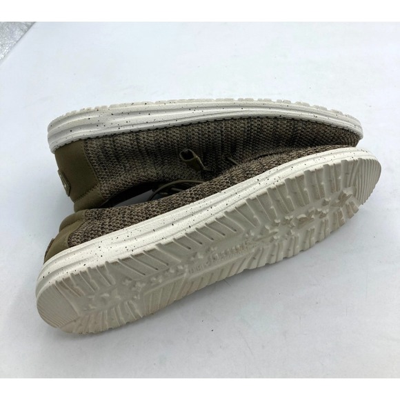 Hey Dude Mens Wally Sox Brown Slip On Comfort Casual Shoes Size 11 - Picture 9 of 13